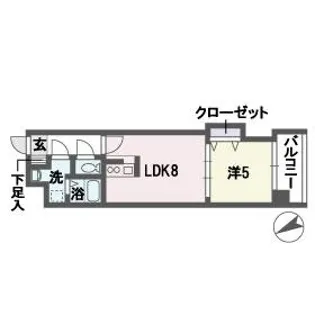 グラヴィス平尾【7階】の間取り