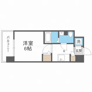 大阪府大阪市北区中津4【マンション】の間取り