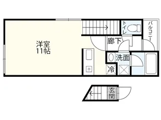 M Terrace藤垂園 参番館【2階】の間取り