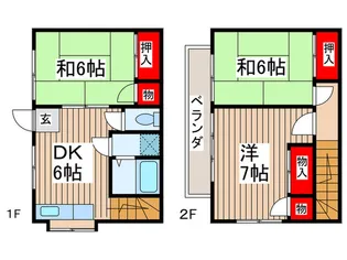 埼玉県越谷市大沢3【一戸建】の間取り