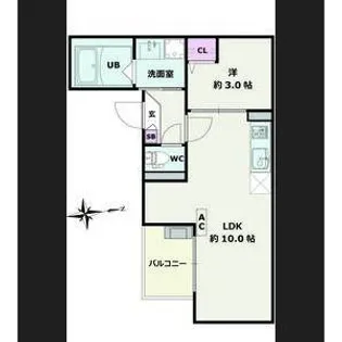 愛知県名古屋市守山区守山2【アパート】の間取り