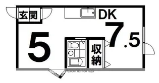キャンパスONOーC【1階】の間取り