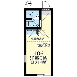 神奈川県横浜市神奈川区三ツ沢南町【アパート】の間取り