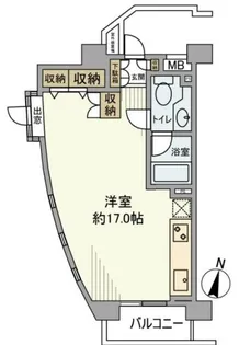 フリーディオ大崎【8階】の間取り
