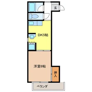 岐阜県岐阜市茶屋新田3【マンション】の間取り