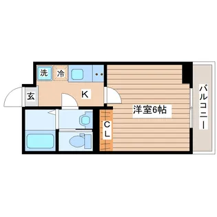 ユーフォリア長町南【2階】の間取り