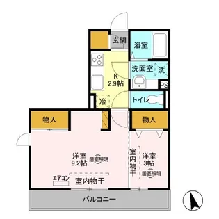 モリ ロワイヤル 2nd【2階】の間取り