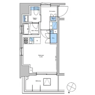 ブラウ戸越銀座スカイ【2階】の間取り