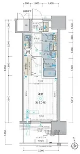 エステムコート東京八王子【14階】の間取り