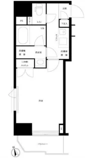 ルーブル新宿原町【6階】の間取り