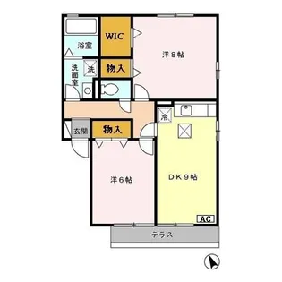 ラミアカーサMA【2階】の間取り