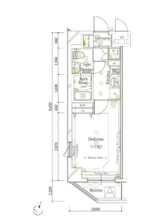 東京都新宿区西新宿4【マンション】の間取り