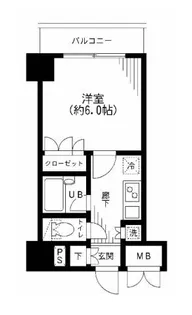 KDXレジデンス日本橋箱崎【1階】の間取り