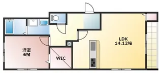 エレア―ジュ西明石駅前III【2階】の間取り