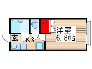 ヴィレヂハピネス5-参番館【1階】の間取り