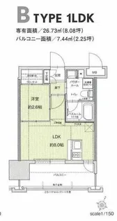 ドゥーエ赤坂【14階】の間取り