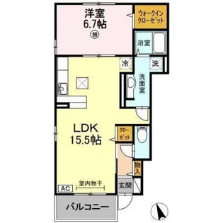 ルミナスコート【1階】の間取り