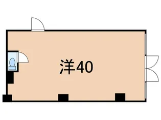 青横ハイツ【1階】の間取り