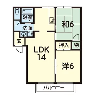 アスガードレジデンスC【2階】の間取り