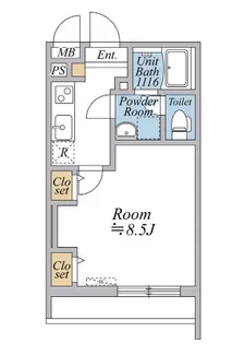 リブリ・曳舟【1階】の間取り