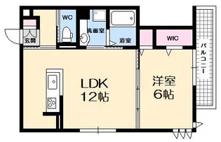 セジュールTOM【2階】の間取り