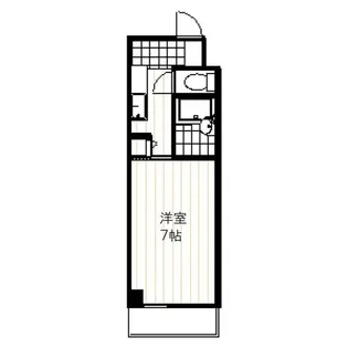 川村ロイヤルマンション【2階】の間取り
