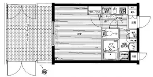 エルミタージュ豪徳寺【1階】の間取り