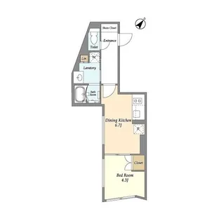 リビオメゾン都立大学【3階】の間取り