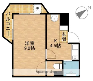 ライフ第3マンション細江【2階】の間取り