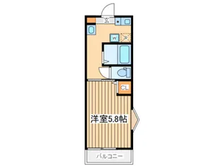 メルディア稲城【3階】の間取り