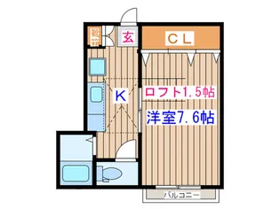 聖ハイツ【1階】の間取り