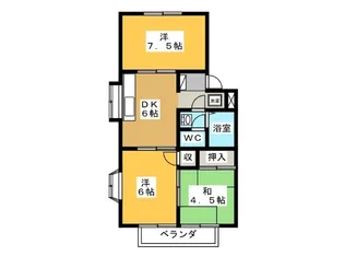 メゾン牧田F【2階】の間取り