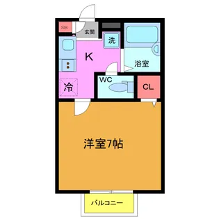 パピオン【1階】の間取り
