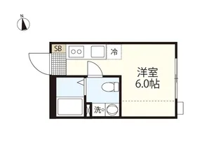 COLLINA向洋中町【1階】の間取り