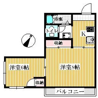 小川マンション【1階】の間取り