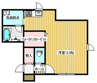 ル・レーヴ美原【1階】の間取り