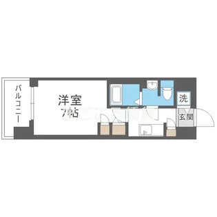 スワンズ谷町セントシティ【7階】の間取り