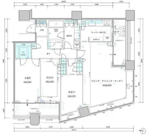 パークタワー勝どき サウス棟【45階】の間取り