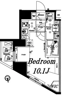 アクサス桜上水アジールコート【7階】の間取り