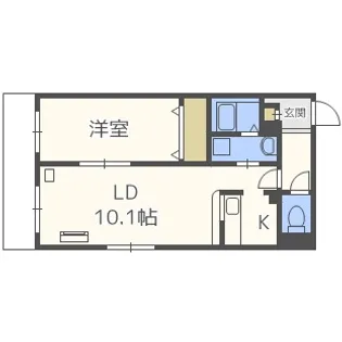 アビネス北10条【2階】の間取り