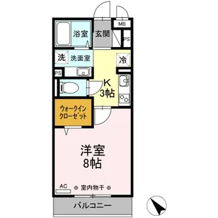 クレインリング丸山台【2階】の間取り