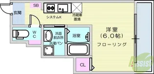 クロレ長町【1階】の間取り
