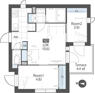 SUCCEED RESIDENCE KAMEIDO【1階】の間取り