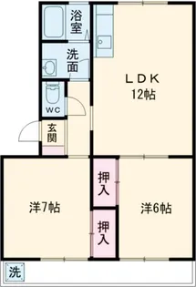 ハイツ明和A棟【4階】の間取り