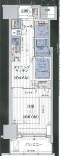 エステムプラザ芝公園【2階】の間取り