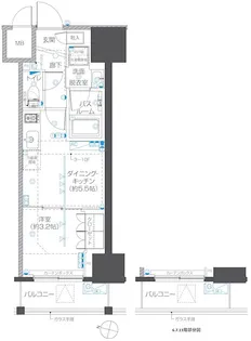 ZOOM本郷【11階】の間取り