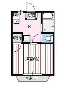ア-バンロッジ山口【1階】の間取り