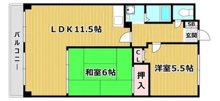 ロイヤルカーサ姫里【3階】の間取り