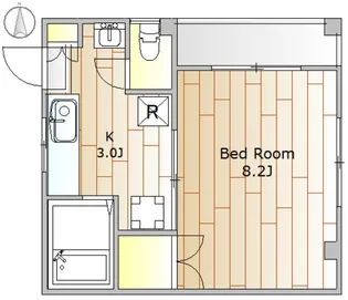 B・FLATーHIMONYA【3階】の間取り