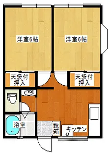 BSハイツ【2階】の間取り